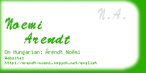 noemi arendt business card
